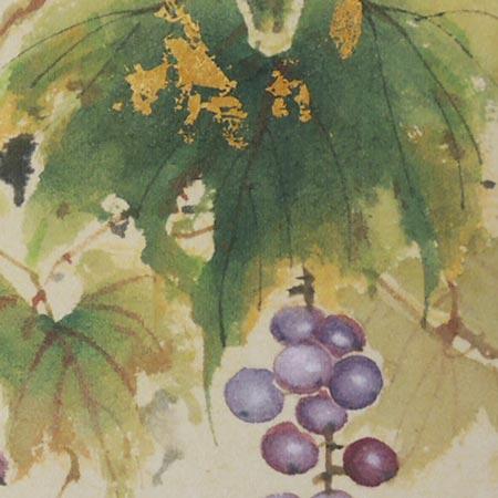 高級色紙「ぶどう」邦夫（色紙絵） : 掛け軸・絵画の専門店 掛軸堂画廊