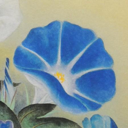 高級色紙「朝顔」加弥（色紙絵） : 掛け軸・絵画の専門店 掛軸堂画廊