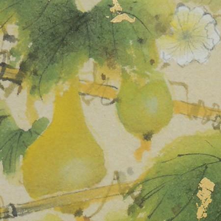高級色紙「瓢箪」邦夫（色紙絵） : 掛け軸・絵画の専門店 掛軸堂画廊