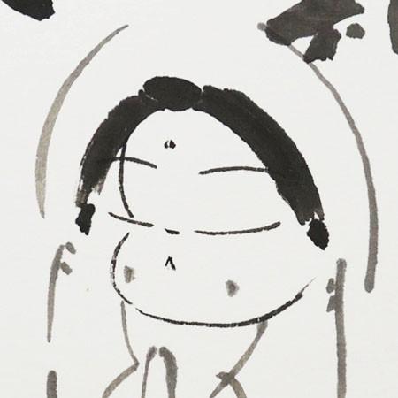 高級色紙「一期一会」康平（色紙絵） : 掛け軸・絵画の専門店 掛軸堂