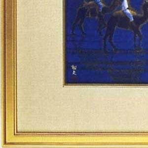 平山郁夫 絵画 月光流砂らくだ行 【複製】【美術印刷】【巨匠】【変型