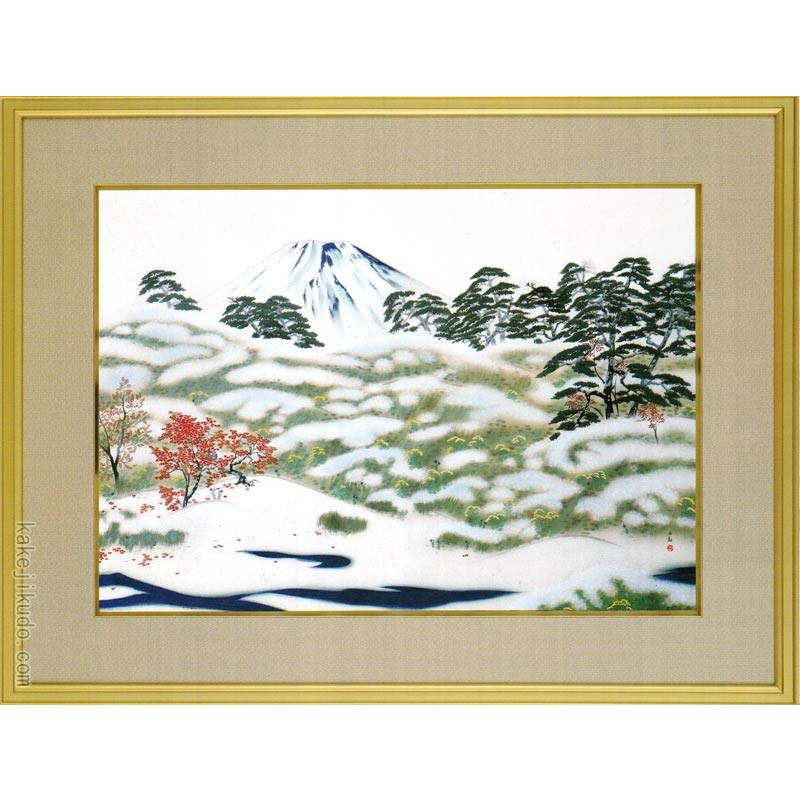 横山大観 絵画 霊峰四趣・秋 【複製】【美術印刷】【巨匠】【富士