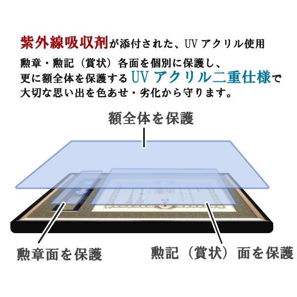 消防庁長官章・消防功労章額　（消防官紋章） アルダー材　マホガニ色　｜kakejiku｜04