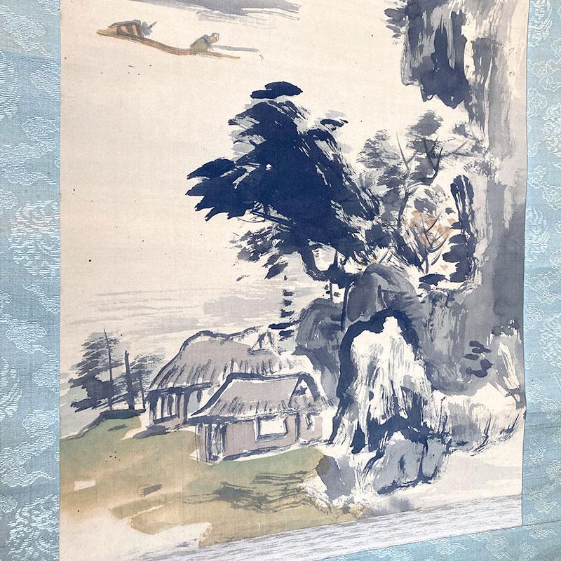 美品 掛け軸 柳沢寿江作 柿図 花鳥 共箱 太巻き 縁起物 【公式通販】