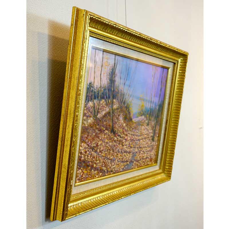 鎌倉杉本寺風景 Ｆ８(１９８９年)／安宅乕雄 (油彩) 鎌倉杉本寺風景 F8(1989年)／安宅乕雄 (油彩)