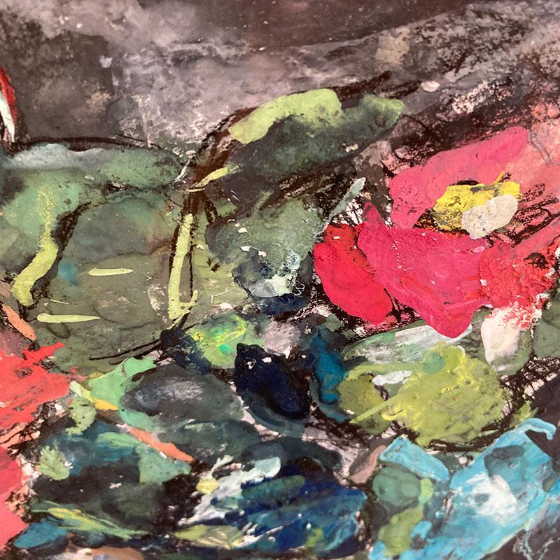 絵画 油彩 佐藤吉五郎「椿」10号 花 花瓶 額入り 油絵 日本の名画 壁