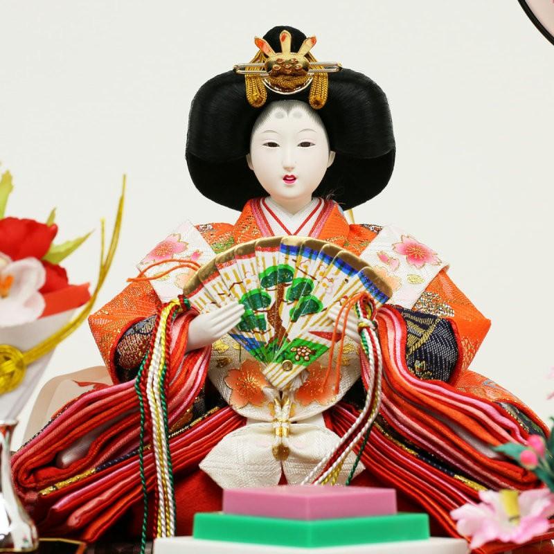 ひな人形 雛人形 2019年 名入れ木札 ケース 新作 親王飾り 十二単雛 ひな人形 ケース飾り 親王飾り コンパクト 雛