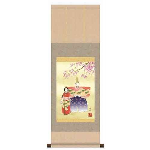 お雛様 掛け軸 タペストリー 飾り ひな祭り 桃の節句 初節句 雛人形