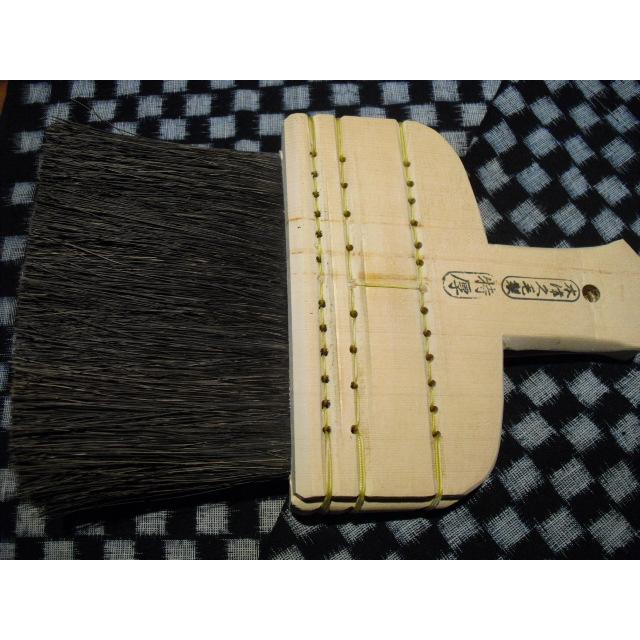K3418-3 極上打刷毛 特厚口 5寸 一生物の刷毛です。画像右の刷毛 送料