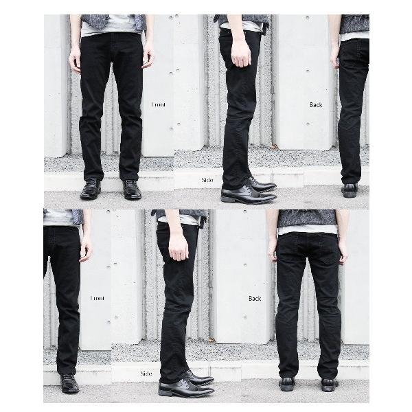 ジーンズ メンズ ブラック デニムパンツ ストレート スリム 送料無料 日本製 岡山 2nd black :kakeya-jeans ...