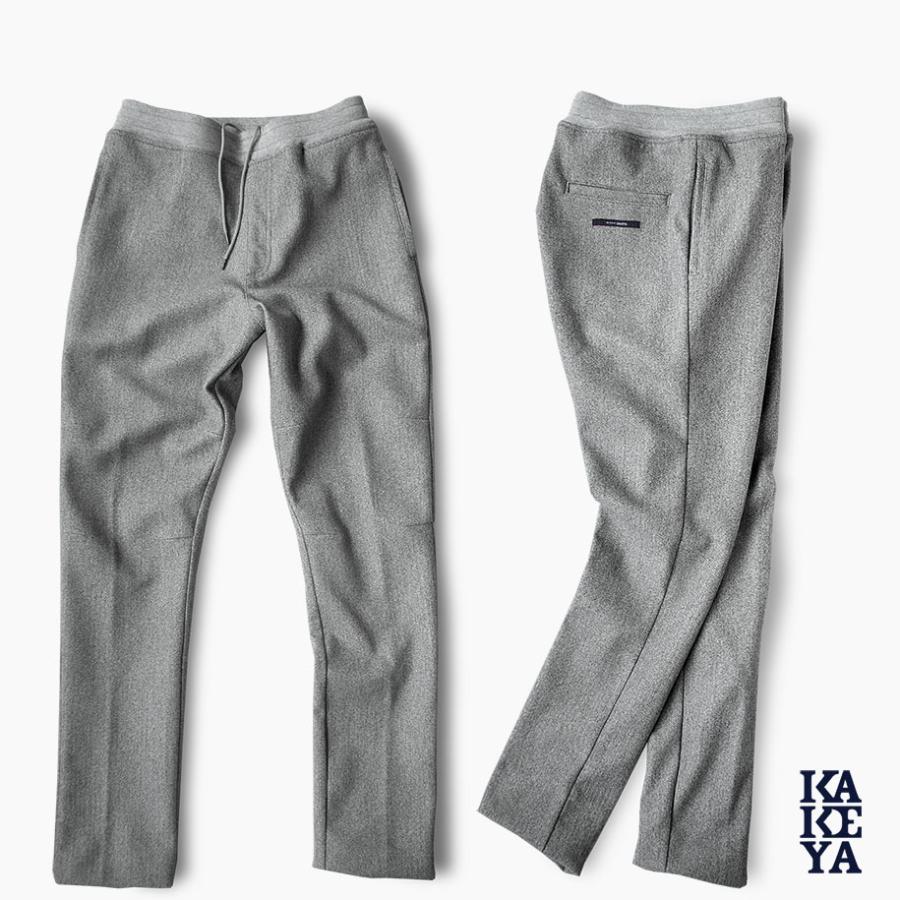 イージーパンツ メンズ グレー ネイビー 立体使用 ウール調 ポリエステル100% 国産 KAKEYA JEANS カケヤ カケヤジーンズ ...