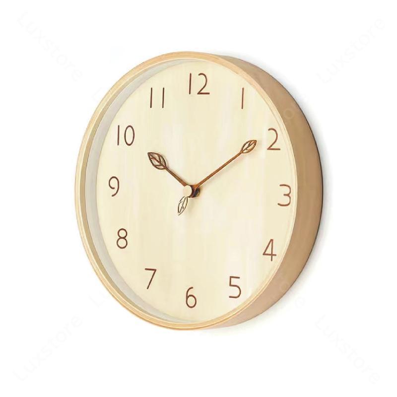掛け時計 木製 北欧 おしゃれ 壁掛け時計 オシャレ デジタル時計 無騒音 連続秒針 12インチ 壁飾り シンプル 見やすい 文字盤 新築祝い 軽量 ギフト｜kaki-store｜08