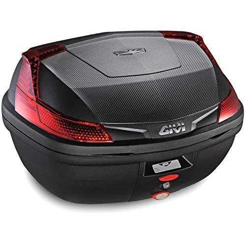 GIVI ジビ バイク用 リアボックス 47L 未塗装ブラック レッドレンズ 