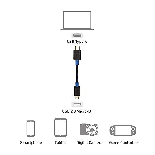 Cable Matters USB Type C Micro B 変換ケーブル 2m USB C Micro B 変換ケーブル USB 2.0 Micro B 5ピン 480Mbps Android対応 充電可能  ブラック｜kakinokidou｜07