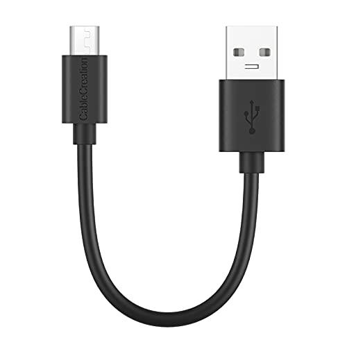 USB快速充電ケーブル,CableCreation USB 2.0 Aオス to Micro USB Bオス変換ケーブル データ転送＆充電同期 Micro USBケーブル ブラック/0.15M｜kakinokidou｜02