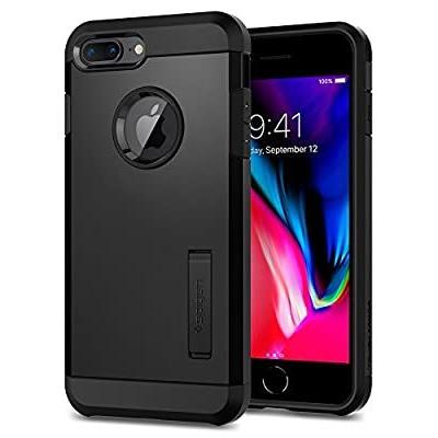 Spigen iPhone8 Plus ケース / iPhone7 Plus ケース 米軍MIL規格取得 耐衝撃 スタンド機能 タフ・アーマー2 055CS22246  ブラック｜kakinokidou｜02