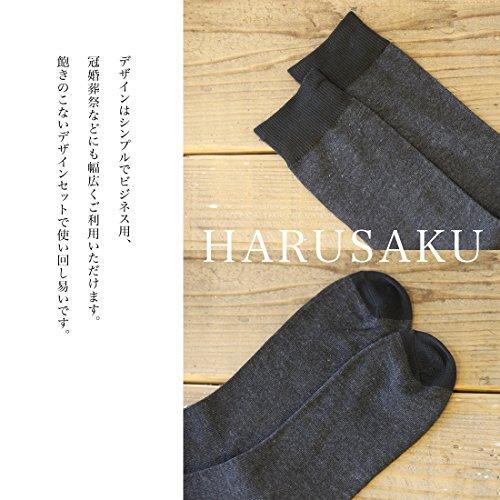 ハルサク  HARUSAKU ビジネス ソックス メンズ フォーマル 紳士 靴下 25~29 cm セット  25cm~27cm 10足組｜kakinokidou｜05