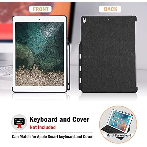 ProCase iPad Pro 12.9" 背面ケース，バックカバー ペンシルホルダー付き スマートキーボードと組み合わせて使用可?｜kakinokidou｜05