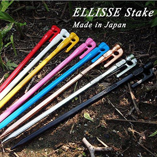 エリッゼ ELLISSE  高強度・高耐食 NEWステンレス 鍛造ペグ エリッゼステーク 28cm MK-280ST MADE IN JAPAN  6本セット｜kakinokidou｜09