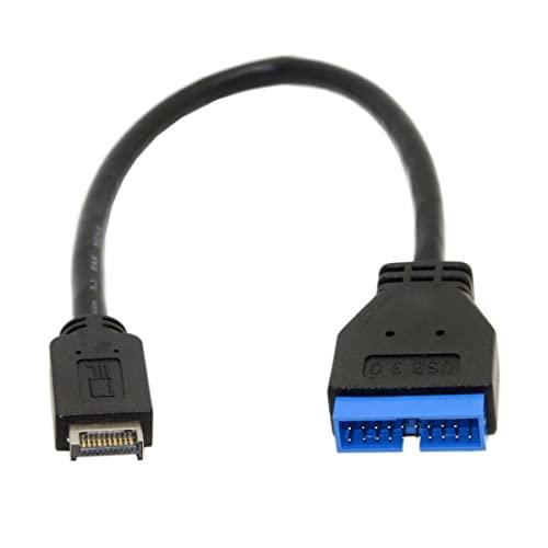 cablecc USB 3.1 フロント パネル ヘッダーから USB 3.0 20Pin ヘッダー延長ケーブル、マザーボード用｜kakinokidou｜02
