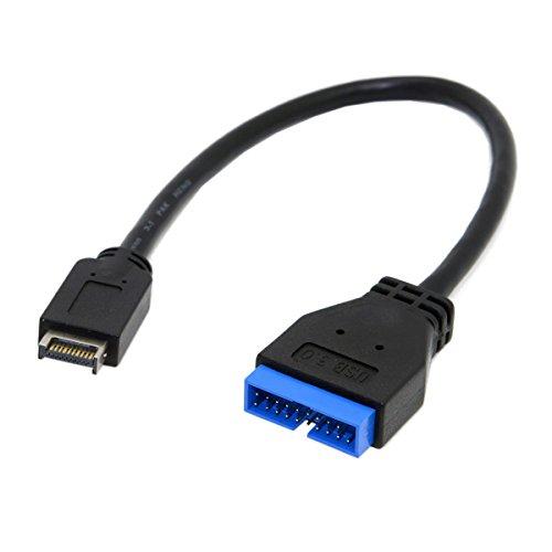 cablecc USB 3.1 フロント パネル ヘッダーから USB 3.0 20Pin ヘッダー延長ケーブル、マザーボード用｜kakinokidou｜09