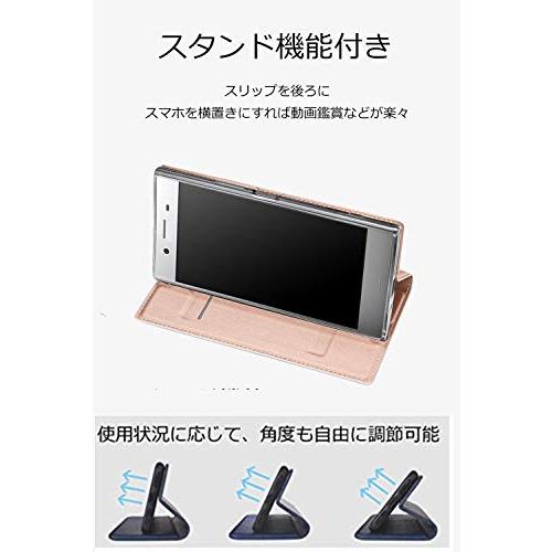 Xiaomi Mi 8 手帳型 ケース、Xiaomi 8 携帯 カバー、Cavor 柔らかい材質 クラシックPUレザーケーススリムフォリオブッ｜kakinokidou｜05