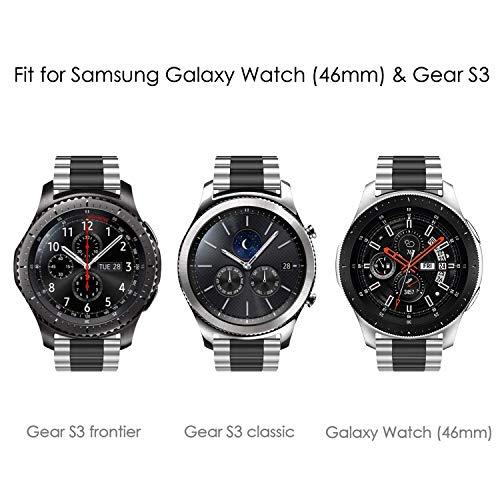 Fintie for Samsung Galaxy Watch 3 45mm / Gear S3 / Galaxy Watch 46mm バンド 22mm 時計バンド ステンレスバンド 金属ベルト 交換用｜kakinokidou｜03