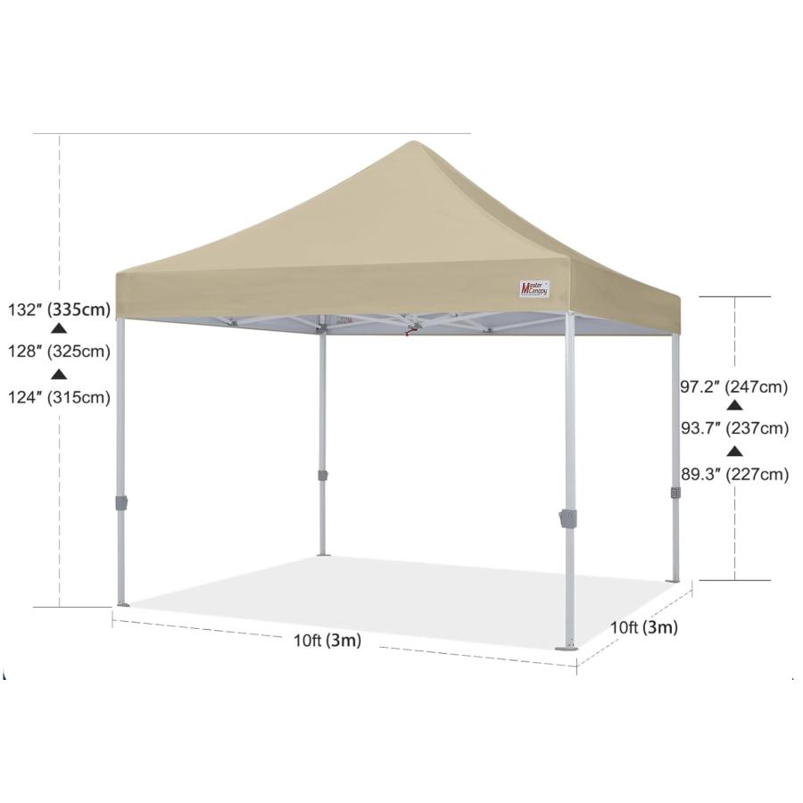 マスターキャノピーワンタッチタープテント 2M/2.5M/3M 三段階調節 楽天市場】マスターキャノピー（MASTERCANOPY）ワンタッチタープテント