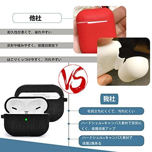 V-MORO AirPods Pro ケース  2022/2019用 エアーポッツプロ ケース カバー Airpods Pro保護ケース 分離式 キャンバス収?｜kakinokidou｜06