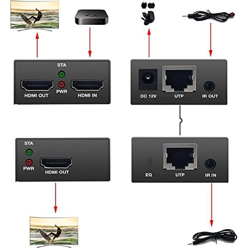 HDMI エクステンダー LAN 変換 延長機器 送受信機セットフルHD1080P@60Hz 3D EDID機能対応 簡単接続 店頭展示 監視室 ?｜kakinokidou｜04