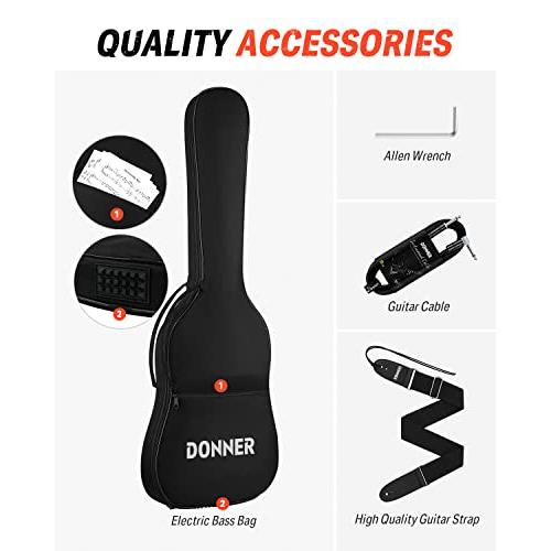 Donner エレキギター レスポール タイプ DL-124 黒