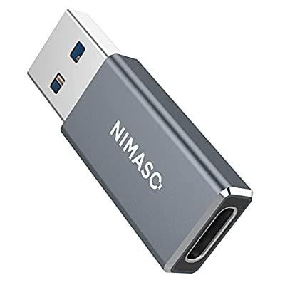 NIMASO usb type-c 変換アダプタ  両面USB3.0 高速データ伝送  タイプc 変換 スマホ パソコン等対応 usb c 変換アダプタ Gray NAD22A436｜kakinokidou｜02