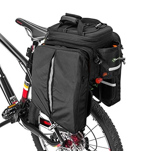 ROCKBROSリアバッグ 自転車 パニアバッグ 自転車サイドバッグ 大容量 17L-35L拡張可能 仕切り板/防水カバー付き 多?｜kakinokidou｜02