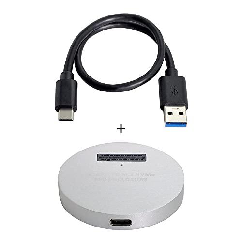 Xiwai USB 3.1 USB-C - NVME M-Key M.2 NGFF SSD 外部 PCBA コンベターアダプター 垂直タイプ  ホワイト｜kakinokidou｜05