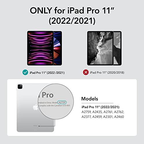 ESR iPad Pro 11インチ ケース  2022/2021 用 第4/3世代対応 ペンシル収納 Apple Pencil 収納可能 Apple Pencil 2 ワイヤレス充電｜kakinokidou｜03