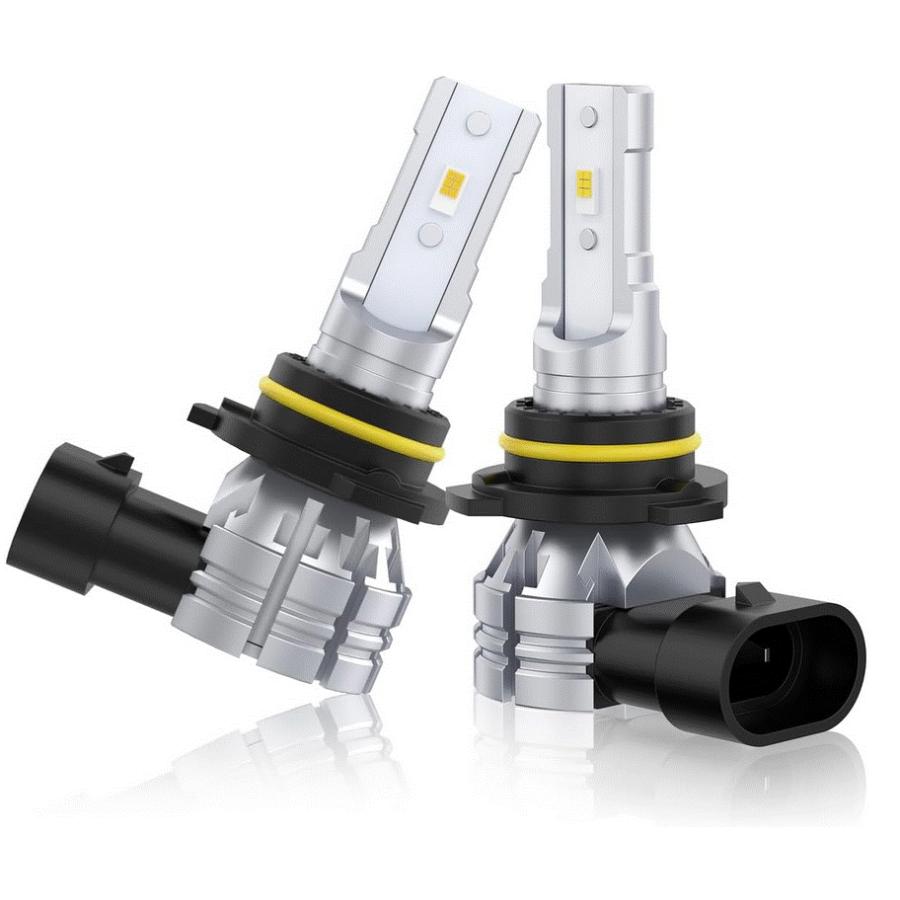 正規品 HB3 LED ハイビーム用 ヘッドライト 9000LM ホワイト  2個入  DC12V-24V CSP社製LEDチップ搭載 新車検対応 日本語取説保証書付 の商品画像