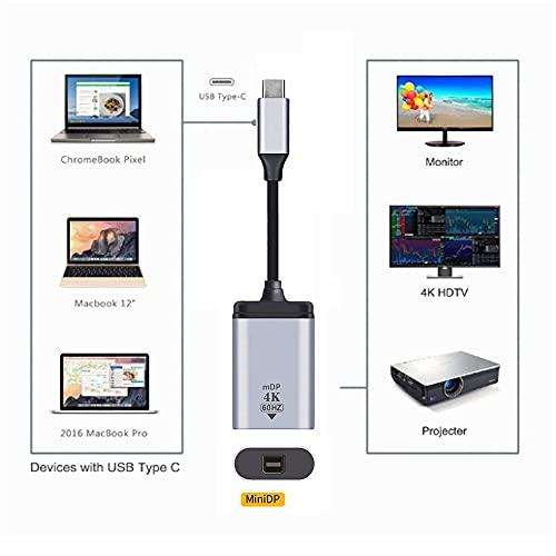 Xiwai USB-C Type C - Mini DP Displayport ケーブルアダプター 4K 2K 60hz タブレット&携帯電話&ノートパソコン用｜kakinokidou｜05