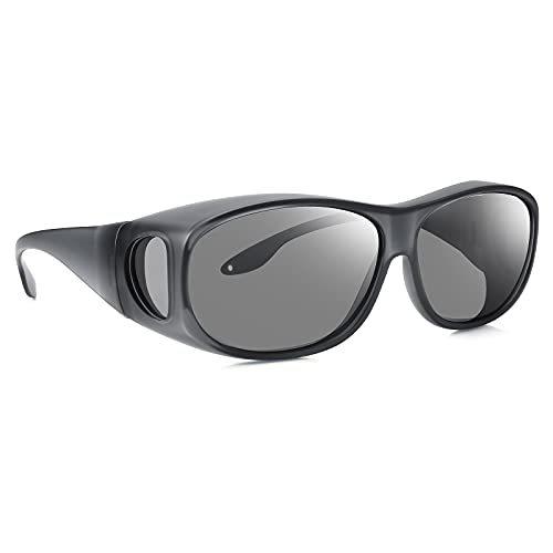 Br'Guras メガネの上から掛ける オーバーグラス 偏光 サングラス 偏光レンズ UV400 紫外線カット TR90 超軽量 オシャ
