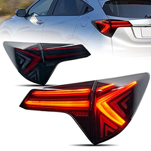 LUYUN ホンダ ヴェゼル RUテールランプ 全LEDテールライト流れる 