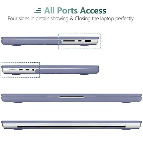 TWOLSKOO 2021 MacBook Pro 14 ケース A2442 M1 Pro / Max 対応, 耐衝撃 排熱機能 改良型 マット ハードケース + 液晶保護フィ?｜kakinokidou｜04