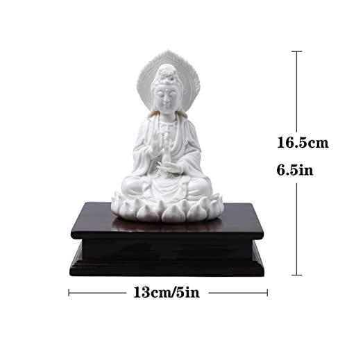 高い素材 仏像セラミックシュキヤムニ仏像車内の中庭の贈り物のための瞑想仏像像 仏像の置物の彫刻を瞑想する 仏像ホーム瞑想祭壇テーブル Xs Size White Color 仏像 Www Gatorheatandair Com