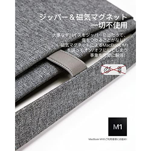 Inateck マグネットなし パソコンケース 14インチMacBook Pro M1 2021 M2 2023/13.3インチ旧型 MacBook Air/MacBook Pro 13 2012-2015 /｜kakinokidou｜04