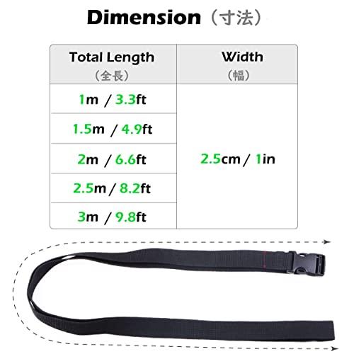 JEELAD 荷締めベルト スーツケースベルト 荷締バンド 荷物固定 調節可能 荷崩れ防止 荷物ロックベルト 物ストラップ 梱包バンド 6本｜kakinokidou｜03