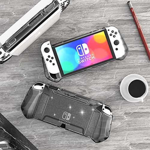 Mumba Nintendo Switch OLED 2021用 ケース TPUグリップ 保護カバー ドッキング可能 アクセサリー Nintendo Switch OLEDとJoy-Con｜kakinokidou｜08
