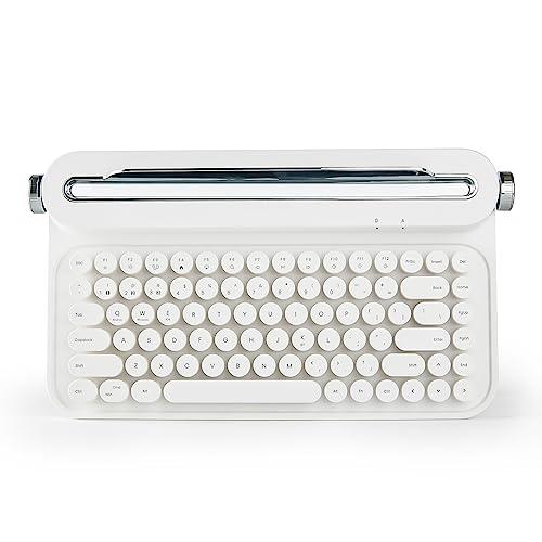 YUNZII ACTTO B305 タイプライターキーボード mac ワイヤレス レトロなブルートゥースキーボード Bluetooth コンパクト｜kakinokidou｜02
