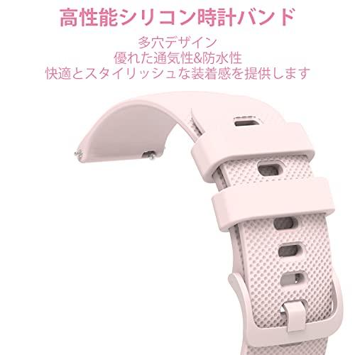 Qosea 時計バンド  22ｍｍ, ピンク 時計バンドシリコンバンド 防水時計替えベルト 腕時計バンド Quick Releaseスマー｜kakinokidou｜07