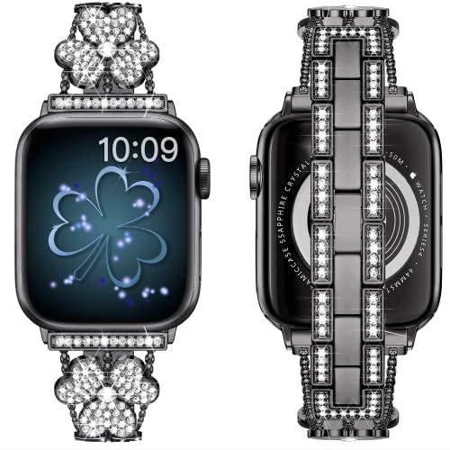 Apple Watch バンド アップルウォッチバンド series 8/7/6/SE/5/4/3/2/1、SE対応  黒，38mm/40mm/41mm 腕時計ベルト ダイヤモ｜kakinokidou｜02