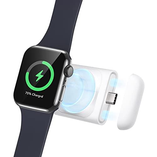 ESR Apple Watch充電器 アップルウォッチ 充電器 MFi認証取得 小型 マグネット式 ワイヤレス充電 Apple Watch Series Ultra/S｜kakinokidou｜02