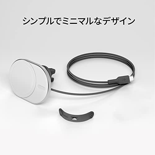 Belkin MagSafe認証 ワイヤレス車載充電器 15W エアコン吹き出し口用 USB-Cケーブル 1.2m 付属  シガーチャージャー別?｜kakinokidou｜08