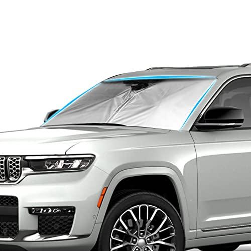 LFOTPP ジープ グランドチェロキー Grand Cherokee 5代目 WL 2021年+ 専用 サンシェード フロントガラス用 サン